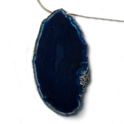 45x32-77x38mm Aegean Blue Agate Polished Slice Beads 5 pieces (ONLINE ORDER ONLY)