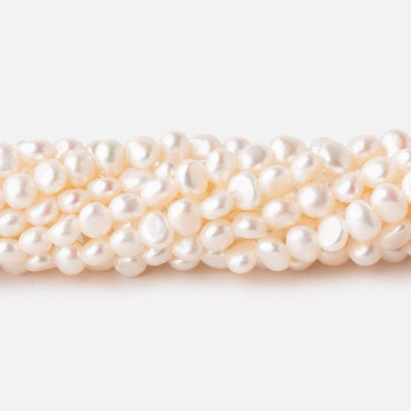 4.5x4mm Cream Baroque Freshwater Pearls Set of 12 Strands (ONLINE ORDER ONLY)