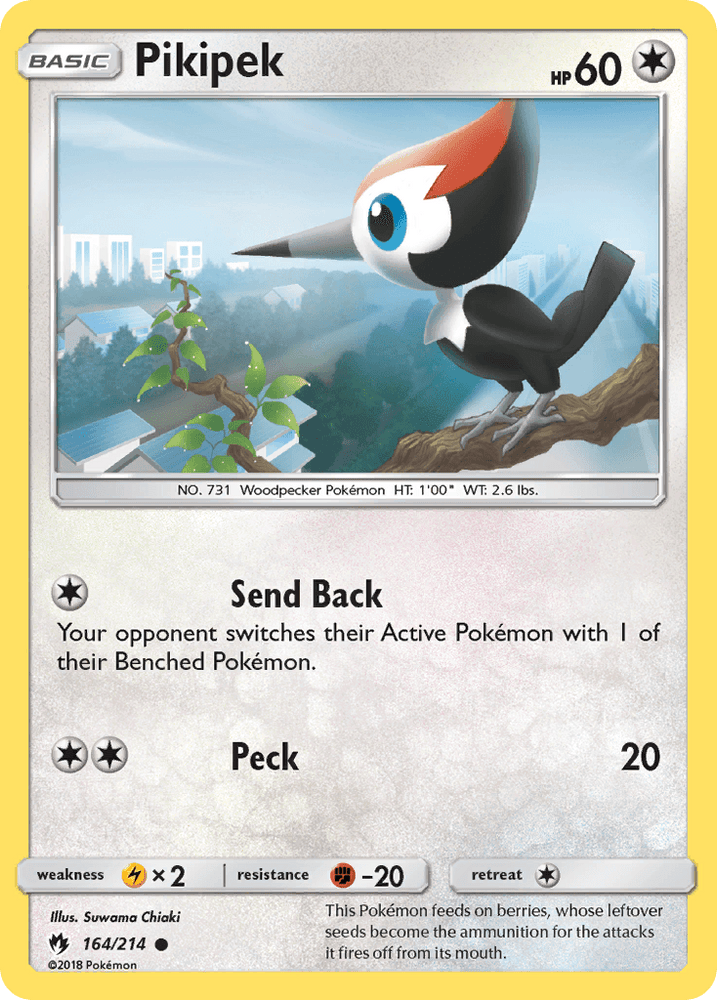 Pikipek (164/214) [Sun & Moon: Lost Thunder] (Online Only)