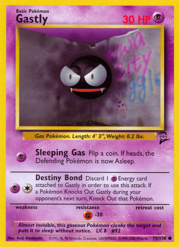 Gastly (75/130) [Base Set 2] (Online Only)