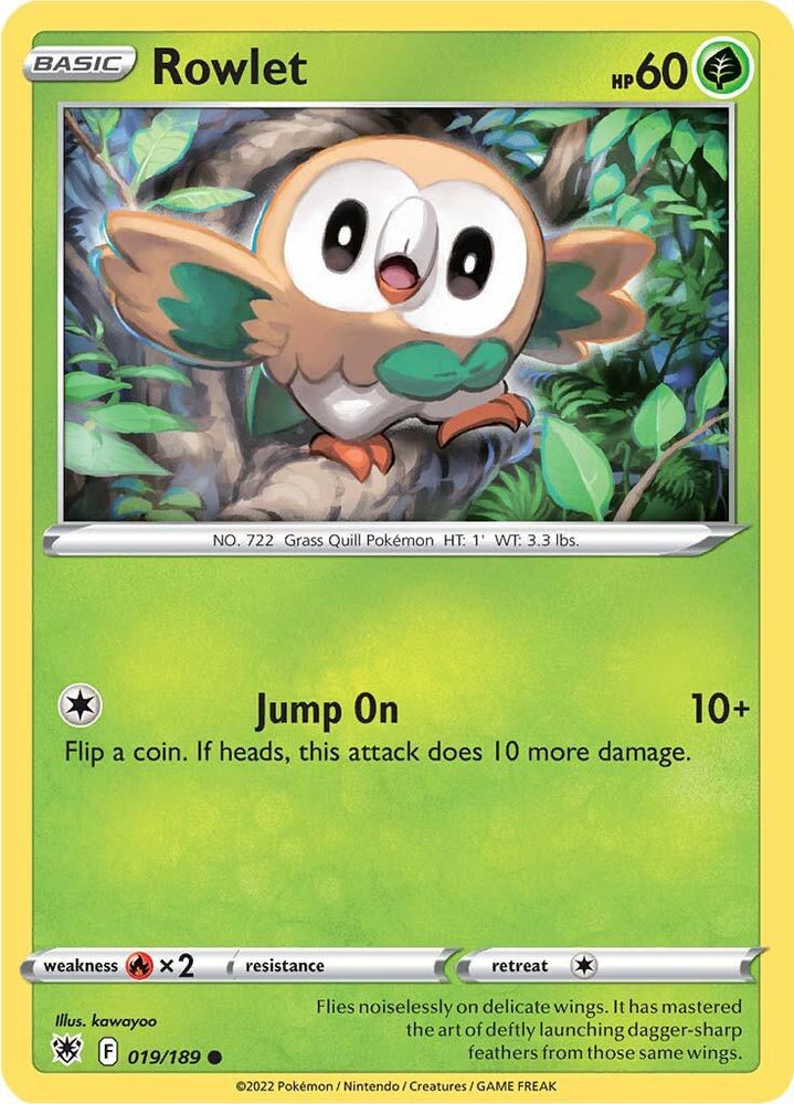Rowlet (019/189) [Sword & Shield: Astral Radiance] (Online Only)