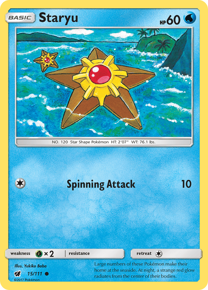 Staryu (15/111) [Sun & Moon: Crimson Invasion] (Online Only)