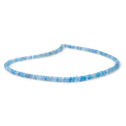 3.5-5.5mm Periwinkle Blue Ethiopian Opal Faceted Rondelles 16 inch 175 Beads AA (ONLINE ORDER ONLY)