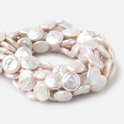 16-18mm Rosé White Coin Freshwater Pearls 15.5 inch 23 Beads (ONLINE ORDER ONLY)