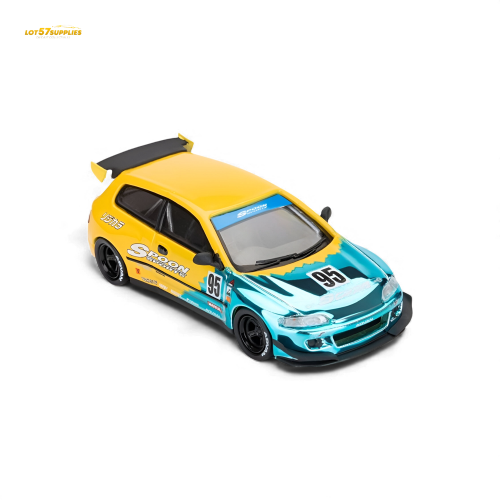(Pre-Order) ET Model Pandem Civic EG6 Mk5 Rocket Bunny - Spoon Blue 1:64 (ONLINE ORDER ONLY)