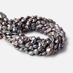 7x7-12x8mm Peacock Keshi Straight Drilled Freshwater Pearls 16 inch 39 pieces (ONLINE ORDER ONLY)