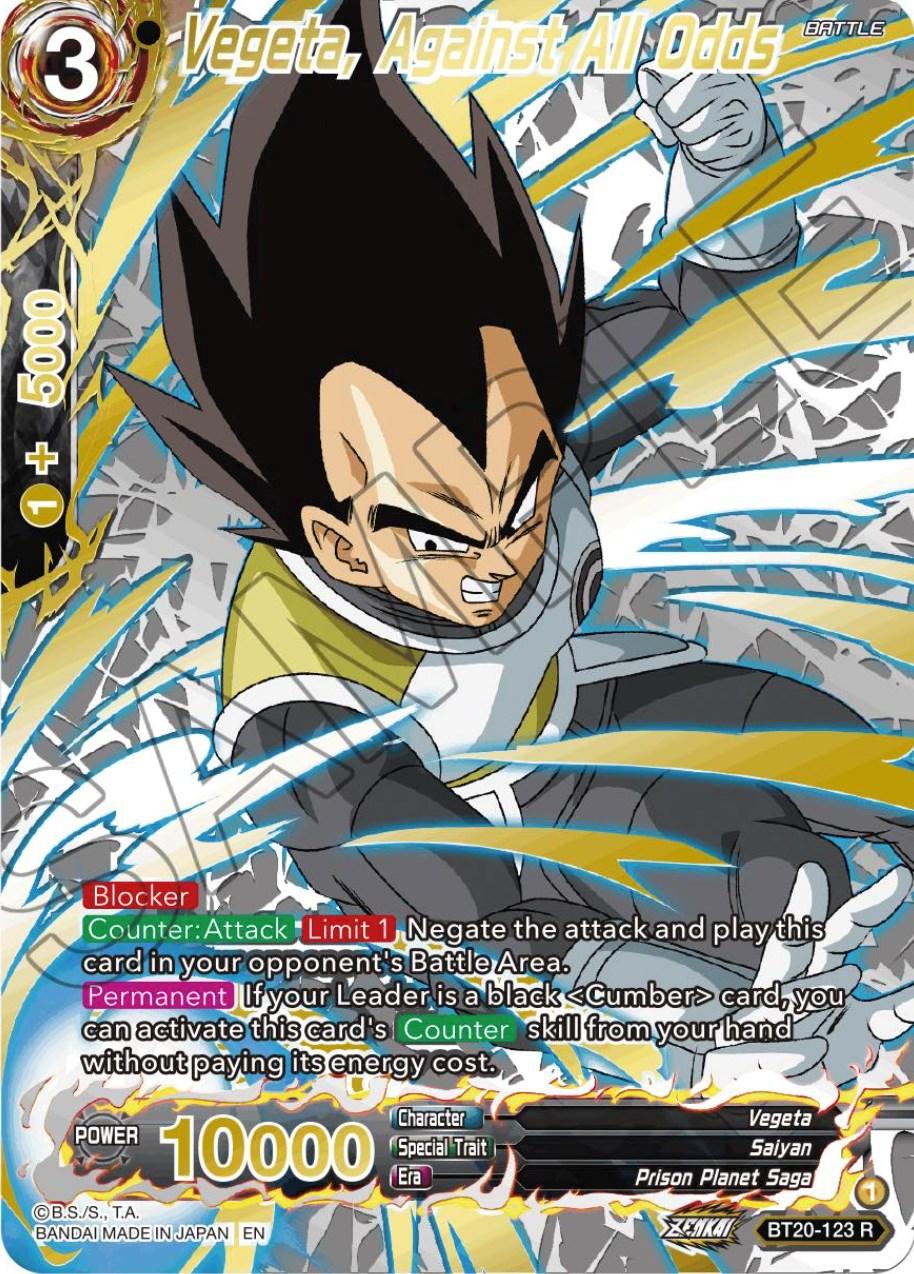 Vegeta, Against All Odds (Gold-Stamped) (BT20-123) [Power Absorbed] (ONLINE ORDER ONLY)