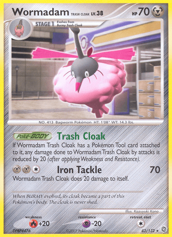 Wormadam Trash Cloak (43/132) [Diamond & Pearl: Secret Wonders] (Online Only)