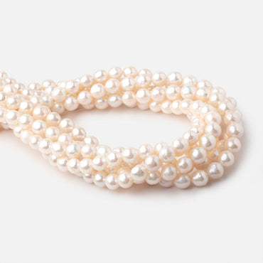 7.5-8mm Off White Off Round Freshwater Pearls 15.5 inch 48 Beads (ONLINE ORDER ONLY)