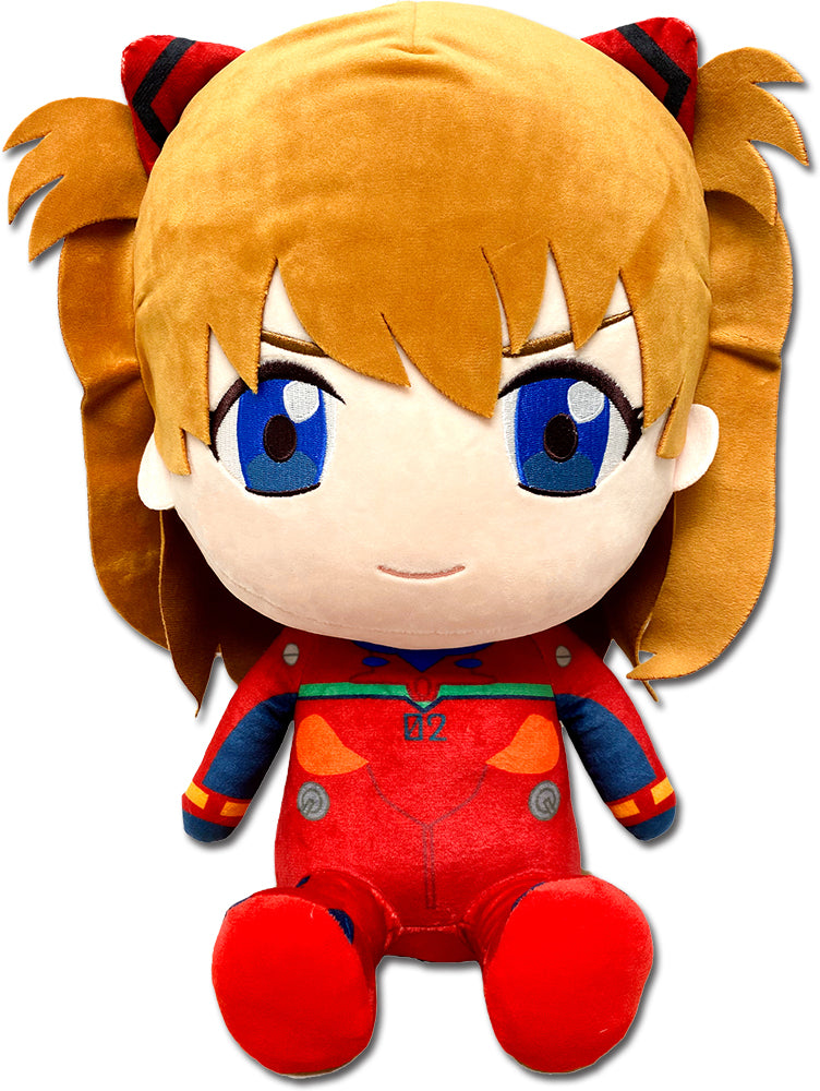 EVANGELION NEW MOVIE - ASUKA PLUG SUIT SITTING PLUSH (ONLINE ORDER ONLY)