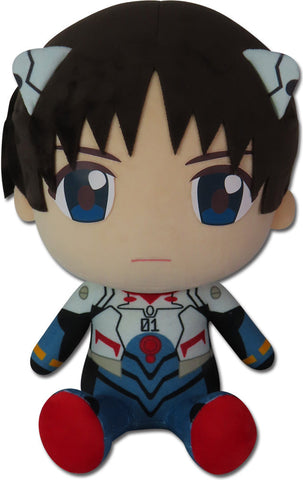 EVANGELION NEW MOVIE - SHINJI PLUG SUIT SITTING PLUSH (ONLINE ORDER ONLY)