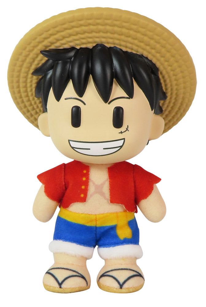 ONE PIECE - LUFFY AFTER 2 YEARS PLASTIC HEAD MOVEABLE VER PLUSH 4.5'' (ONLINE ORDER ONLY)