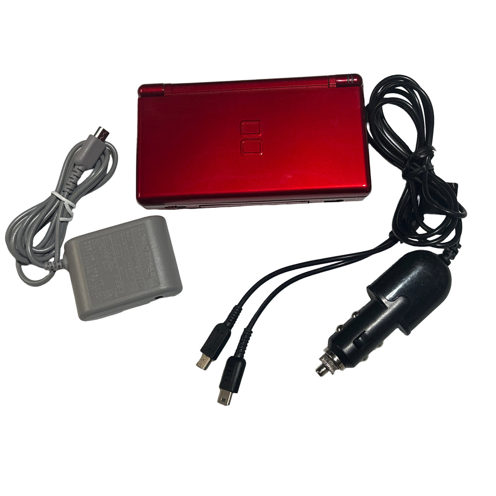 Red Crimson & Black Nintendo DS Lite (New Screens and Outer Case) (ONLINE ORDER ONLY)