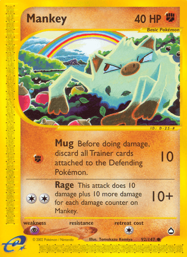 Mankey (92/147) [Aquapolis] (Online Only)