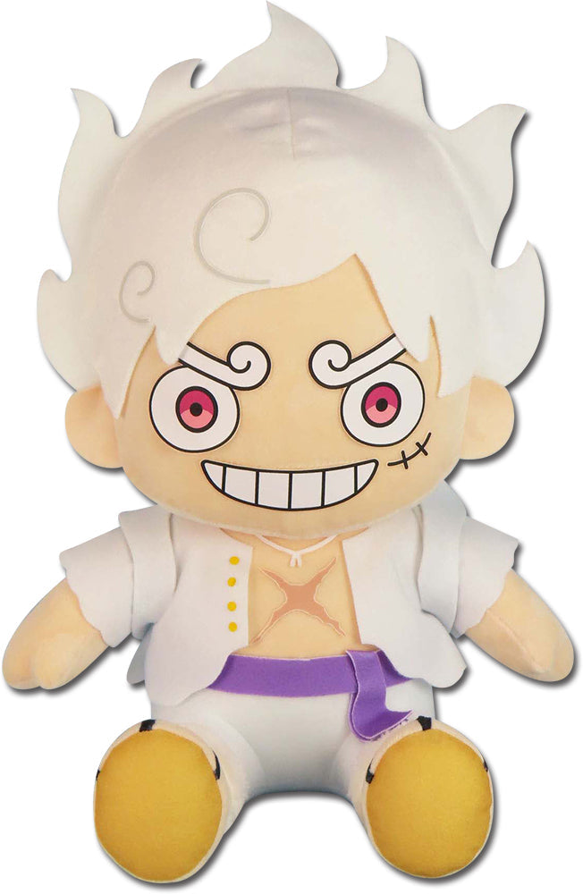 ONE PIECE - LUFFY GEAR 5 GRIN SITTING POSE PLUSH 1 (ONLINE ORDER ONLY)