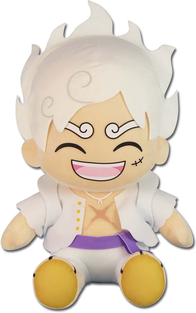 ONE PIECE - LUFFY GEAR 5 LAUGHING SITTING POSE PLUSH (ONLINE ORDER ONLY)