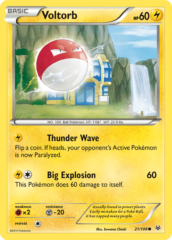Voltorb (21/108) [XY: Roaring Skies] (Online Only)