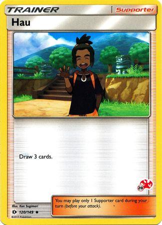 Hau (120/149) (Charizard Stamp #28) [Battle Academy 2020] (Online Only)