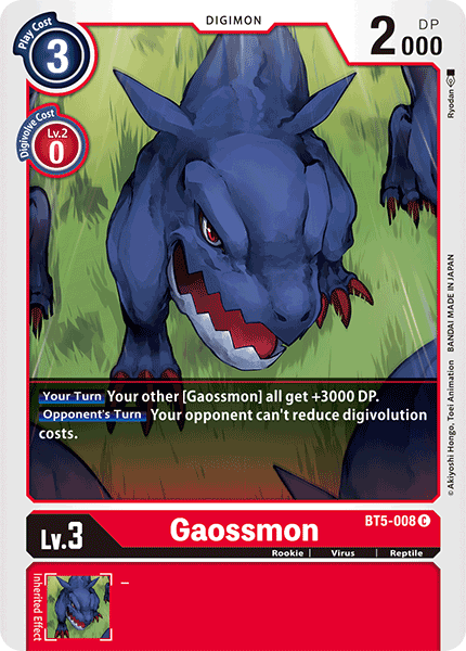 Gaossmon [BT5-008] [Battle of Omni] (ONLINE ORDER ONLY)
