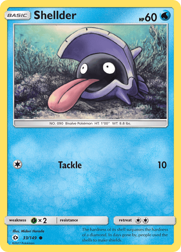 Shellder (33/149) [Sun & Moon: Base Set] (Online Only)