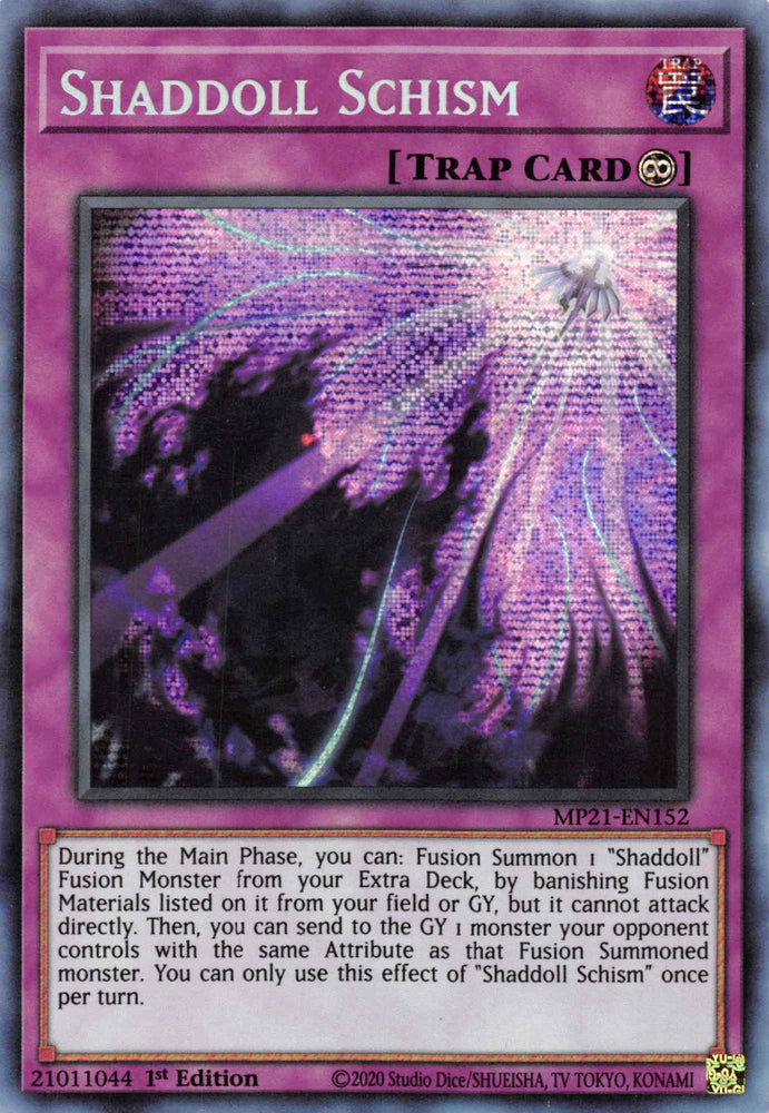 Shaddoll Schism [MP21-EN152] Prismatic Secret Rare (ONLINE ORDER ONLY)