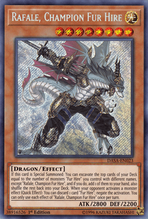 Rafale, Champion Fur Hire [DASA-EN023] Secret Rare (ONLINE ORDER ONLY)