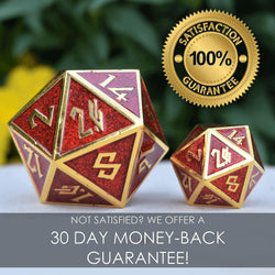 Cleric's Domain Red & Gold Metal Dice Set (ONLINE ORDER ONLY)