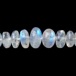 4.8-10mm Rainbow Moonstone Plain Rondelle Beads 16 inch 110 beads (ONLINE ORDER ONLY)