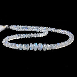 4.8-10mm Rainbow Moonstone Plain Rondelle Beads 16 inch 110 beads (ONLINE ORDER ONLY)