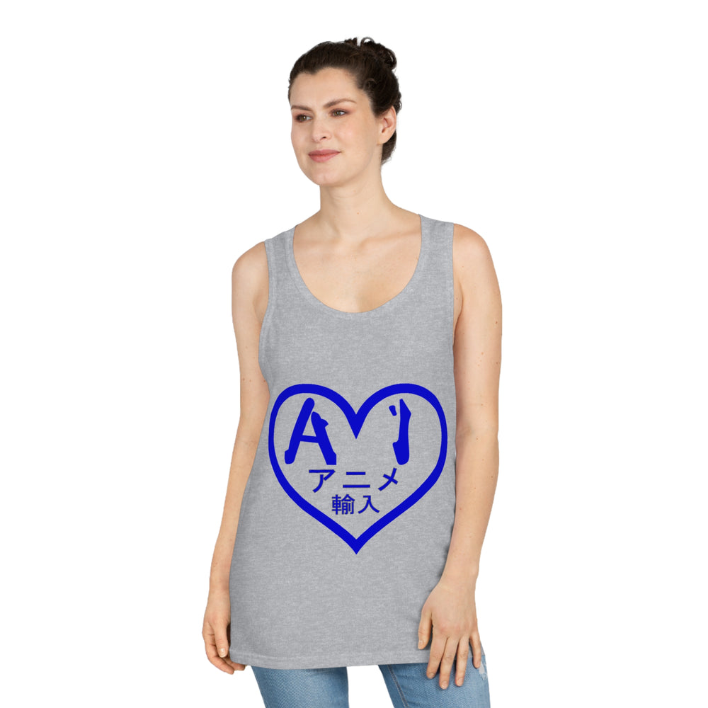 Anime Imports 2010 Heart Logo (Blue) Unisex Soft Tank Top