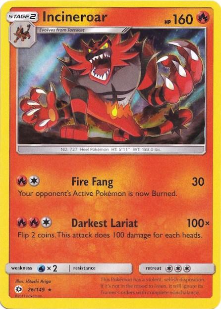Incineroar (26/149) (Water Web Holo) [Sun & Moon: Base Set] (Online Only)