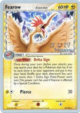Fearow (18/100) (Delta Species) (Flyvees - Jun Hasebe) [World Championships 2007] (Online Only)