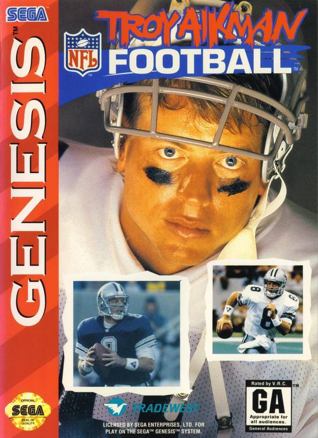 Troy Aikman NFL Football (Sega Genesis) (ONLINE ORDER ONLY)