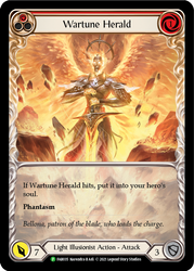 Wartune Herald (Red Extended Art) [FAB035] (Promo)  Rainbow Foil