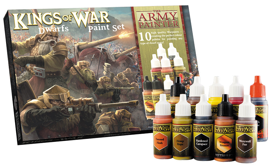 Army Painter Warpaints: Kings of War Dwarfs Paint Set (10) (ONLINE ORDER ONLY)