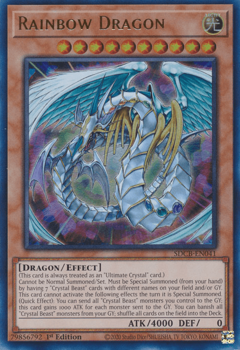 Rainbow Dragon [SDCB-EN041] Ultra Rare (ONLINE ORDER ONLY)