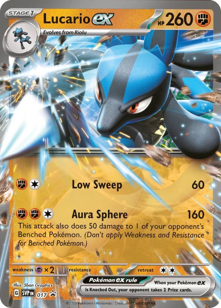 Lucario ex (017) [Scarlet & Violet: Black Star Promos] (Online Only)