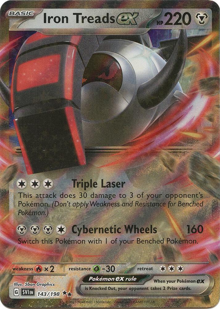 Iron Treads ex (143/198) [Scarlet & Violet: Base Set] (Online Only)