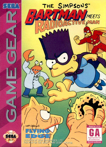The Simpsons: Bart Meets Radioactive Man (Sega Game Gear) (ONLINE ORDER ONLY)