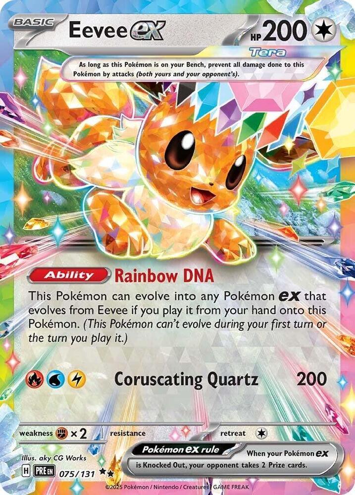 Eevee ex (075/131) [Scarlet & Violet: Prismatic Evolutions] (Online Only)