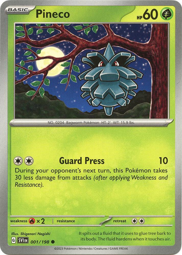 Pineco (001/198) [Scarlet & Violet: Base Set] (Online Only)