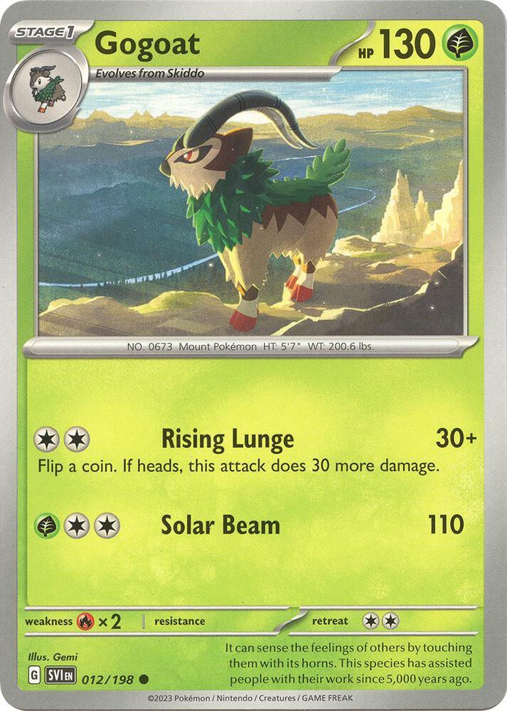 Gogoat (012/198) [Scarlet & Violet: Base Set] (Online Only)