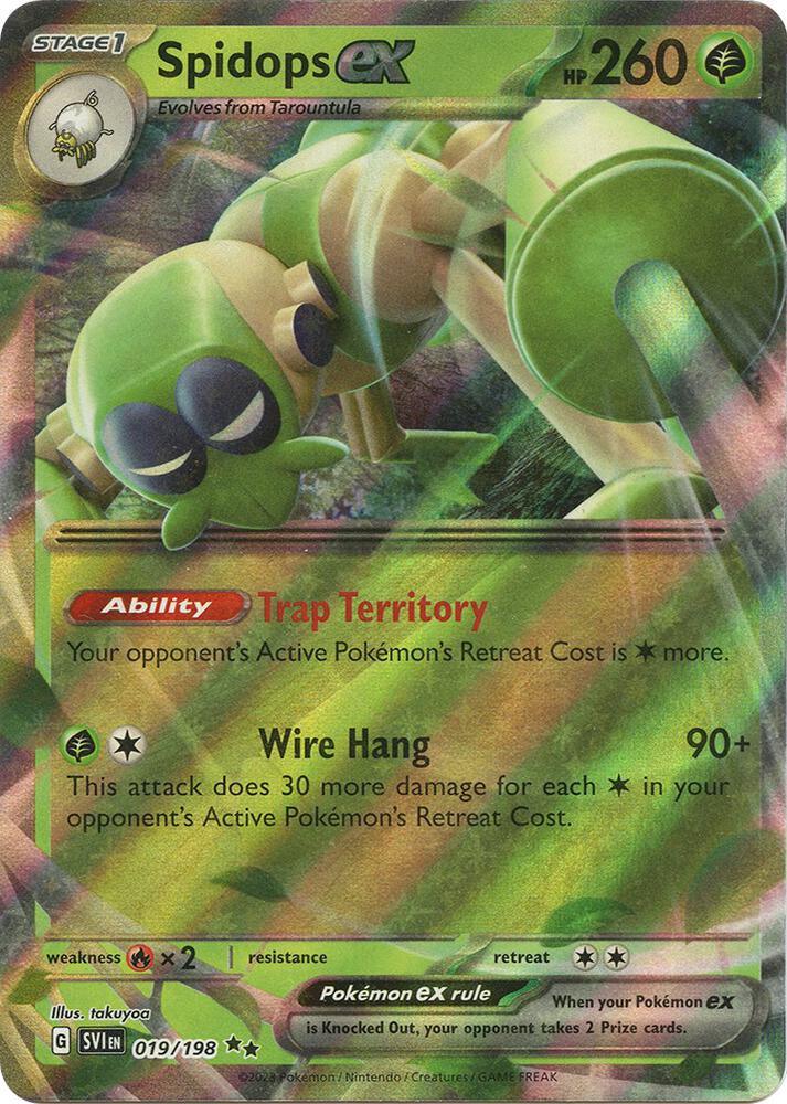 Spidops ex (019/198) [Scarlet & Violet: Base Set] (Online Only)