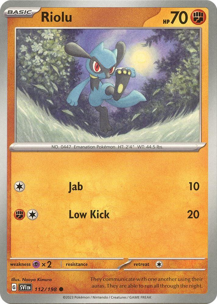 Riolu (112/198) [Scarlet & Violet: Base Set] (Online Only)