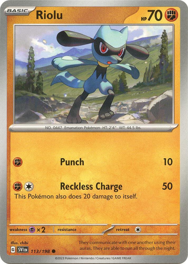 Riolu (113/198) [Scarlet & Violet: Base Set] (Online Only)