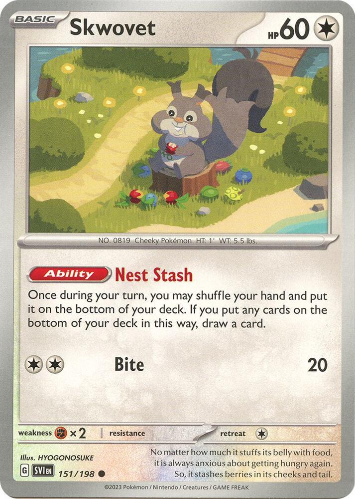 Skwovet (151/198) [Scarlet & Violet: Base Set] (Online Only)