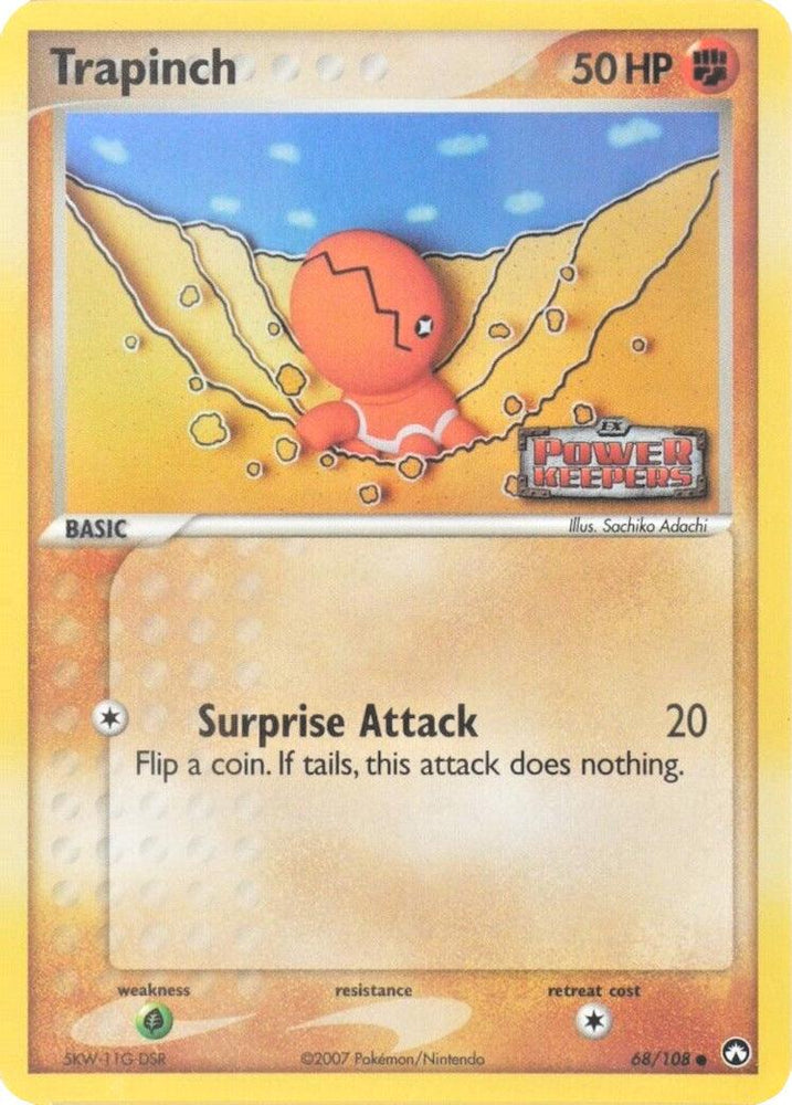 Trapinch (68/108) (Stamped) [EX: Power Keepers] (Online Only)