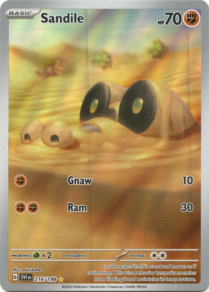 Sandile (216/198) [Scarlet & Violet: Base Set] (Online Only)