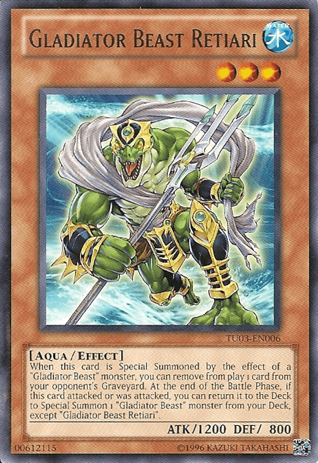 Gladiator Beast Retiari [TU03-EN006] Rare (ONLINE ORDER ONLY)