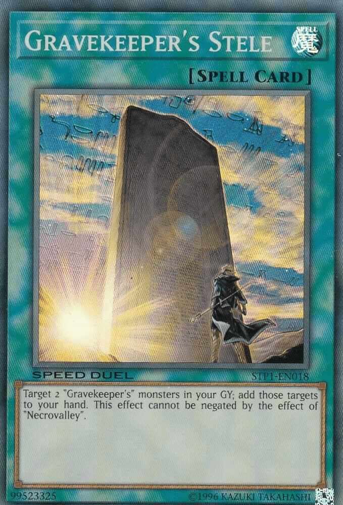 Gravekeeper's Stele [STP1-EN018] Super Rare (ONLINE ORDER ONLY)